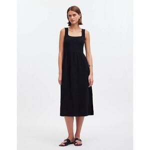 Madewell Women's Knit Tank Midi Dress Black Small